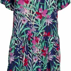 Only Druckkleid »ONLNILA S/S V-NECK DRESS« Mit Volant