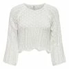 ONLY DAMEN PULLOVER NOLA 2 ONLY DAMEN PULLOVER NOLA -ONLY SHOP 15233173 177922clouddancer front hollow 21 568c