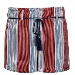 ONLY Damen Short - Pamela High Waist - Coral Blue