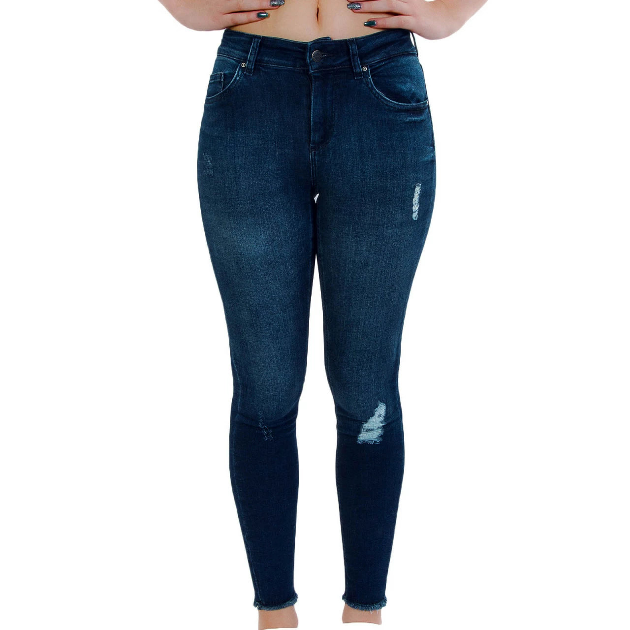 ONLY Damen Hose - Blush Mid Ank Raw - Medium Blue 4 ONLY Damen Hose - Blush Mid Ank Raw - Medium Blue – Bild 2