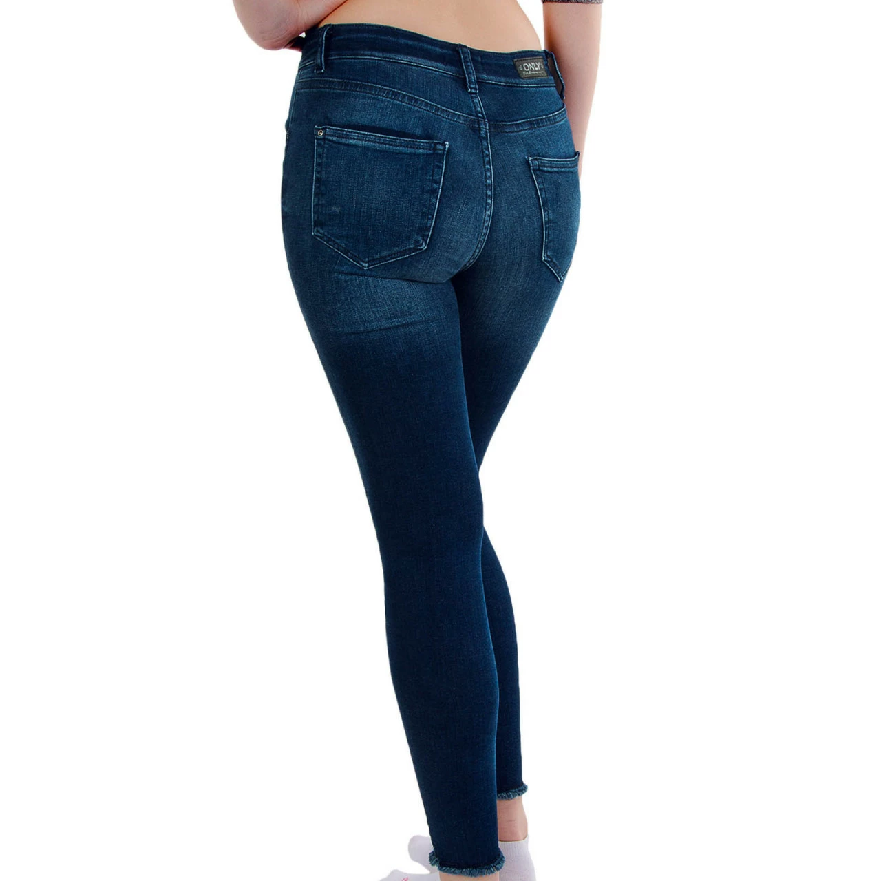 ONLY Damen Hose - Blush Mid Ank Raw - Medium Blue 6 ONLY Damen Hose - Blush Mid Ank Raw - Medium Blue – Bild 4