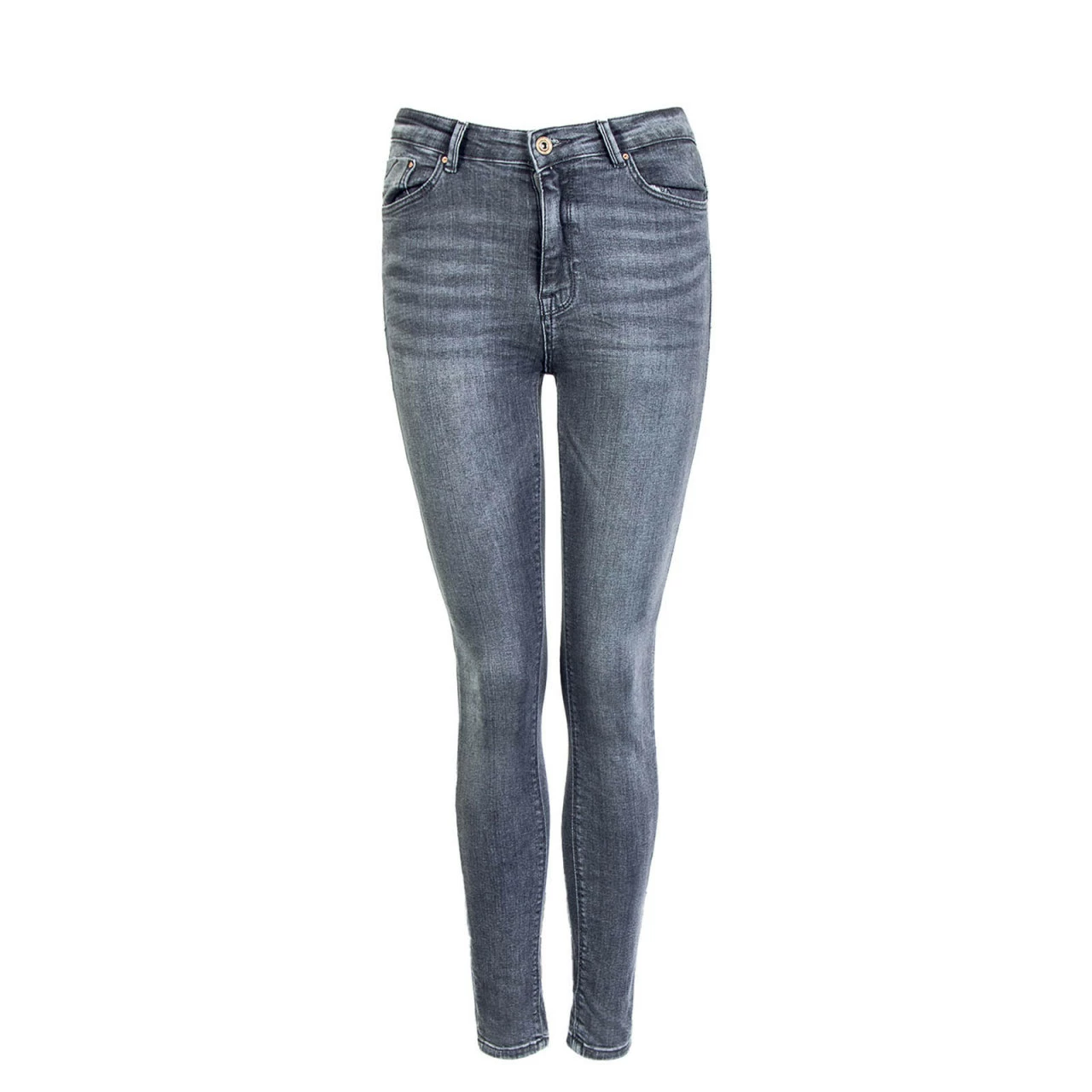 ONLY Damen Jeans - Paola Life HW SK - Grey 2 ONLY Damen Jeans - Paola Life HW SK - Grey