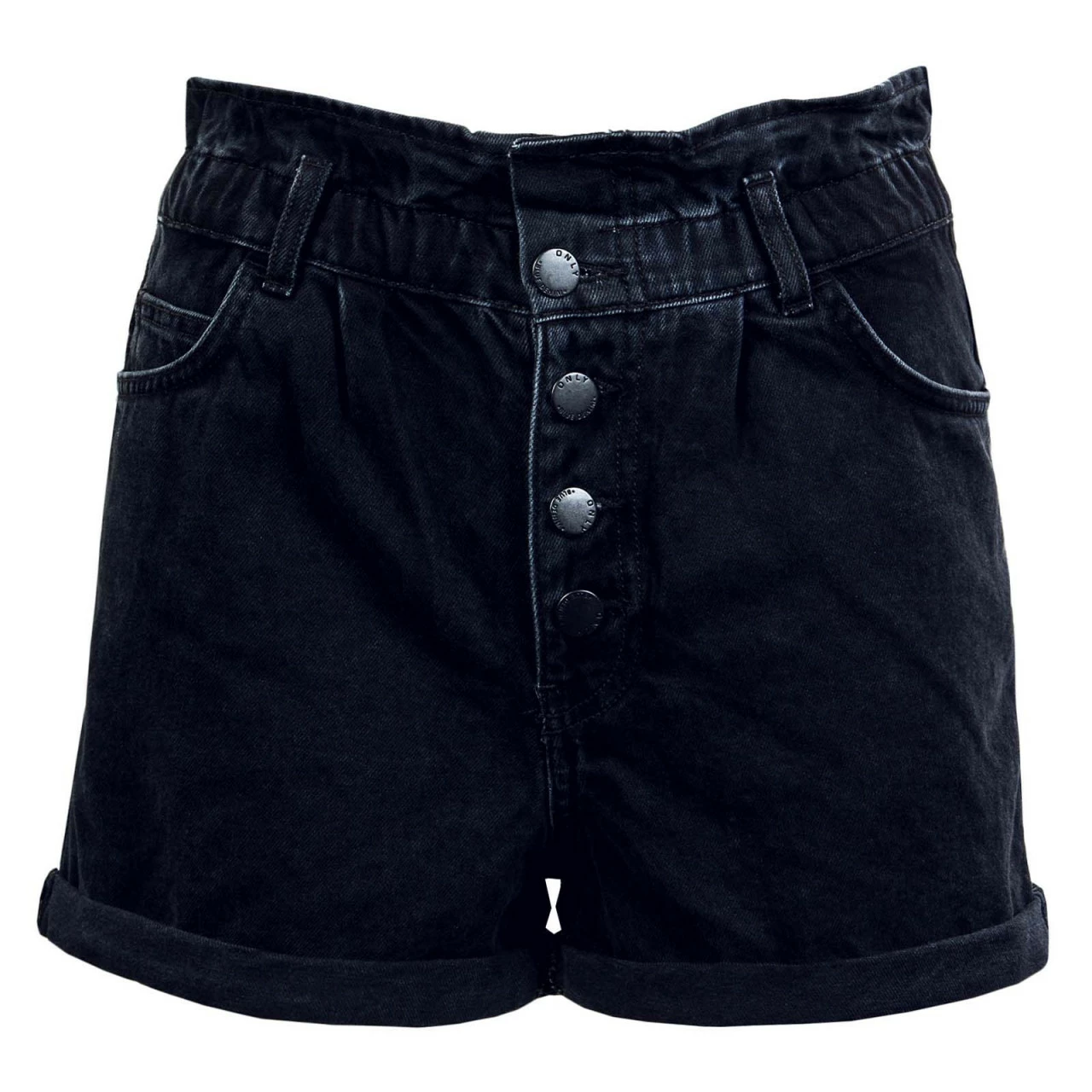 ONLY Damen Short - Onlcuba Life Paperbag Dnm - Black 4 ONLY Damen Short - Onlcuba Life Paperbag Dnm - Black – Bild 2