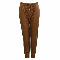 Alternative view of ONLY Damen Hose - Mady MW Faux Leather Pant - Argan Oil