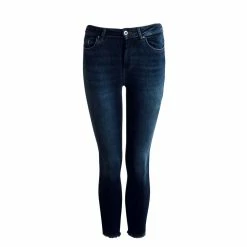 ONLY Damen Jeans - Blush Life Mid Ank - Dark Blue