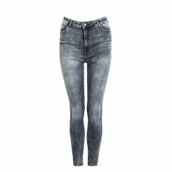 ONLY Damen Hose - Paola Life HW Skinny - Medium / Grey