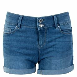 ONLY Damen Shorts - Carmen Reg Wide - Light Blue Denim
