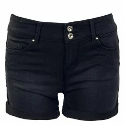 ONLY Damen Shorts - Carmen Reg Wide - Black
