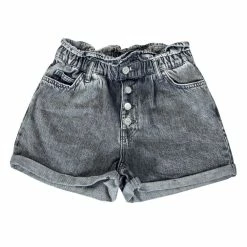 Alternative view of ONLY Damen Jeansshorts - Cuba Paperbag Denim Short - Grey