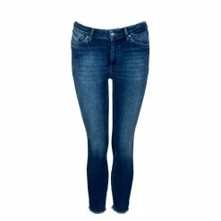 ONLY Damen Jeans - Blush Mid SK Raw - Medium Blue