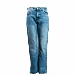ONLY Damen Jeans - Billie Ex HW STR Slit Denim Medium - Blue