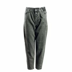 ONLY Damen Hose - Cuba Life HW Slouchy - Grey Denim