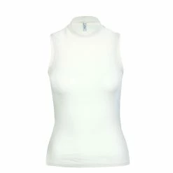 ONLY Damen Top - Nessa Life Highneck Rib - Cloud / Dancer