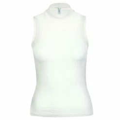 Alternative view of ONLY Damen Top - Nessa Life Highneck Rib - Cloud / Dancer