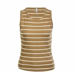 ONLY Damen Top - Nuvella Life S/L - Elmwood / Stripe