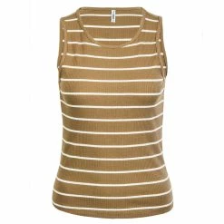 Alternative view of ONLY Damen Top - Nuvella Life S/L - Elmwood / Stripe