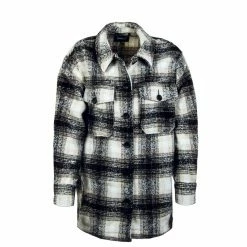ONLY Damen Shacket - Allison Check Pumice - Stone