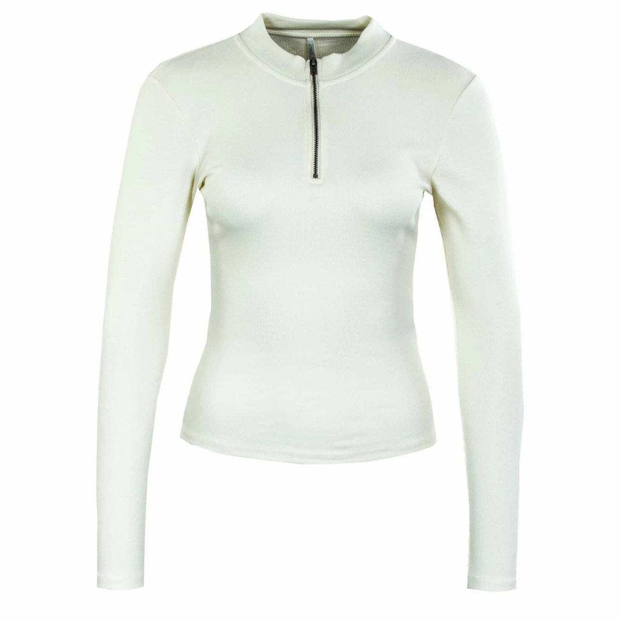 ONLY Damen Longsleeve - Nessa Half Zip - Cloud Dancer 4 ONLY Damen Longsleeve - Nessa Half Zip - Cloud Dancer – Bild 2