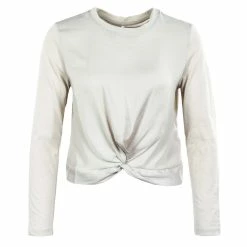 Alternative view of ONLY Damen Longsleeve - Lava Twist Mix JRS Pumice - Stone