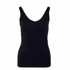 ONLY Damen Top - Clean Life Rib Neck - Black