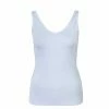 ONLY Damen Top - Clean Life Rib Neck - White
