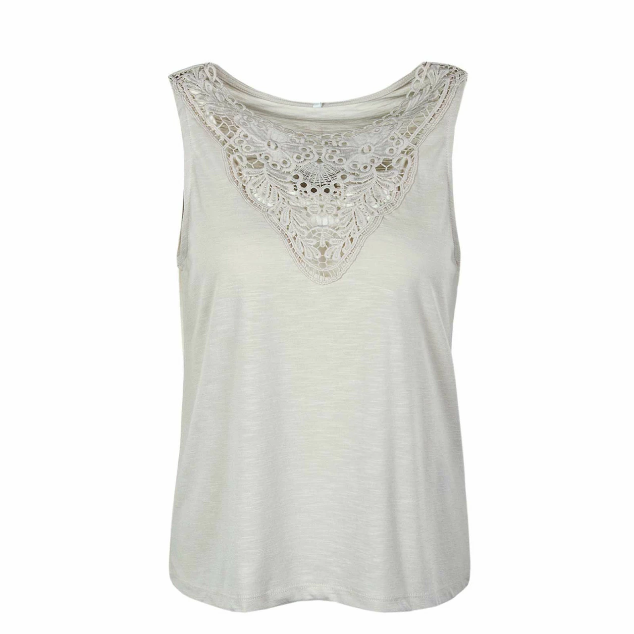 ONLY Damen Top - Lisa S/L - Pumice Stone 3 ONLY Damen Top - Lisa S/L - Pumice Stone
