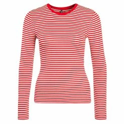 ONLY Damen Longsleeve - Maja Stripe - High Risk Red 6 ONLY Damen Longsleeve - Maja Stripe - High Risk Red -ONLY SHOP 217008 01 1280x1280