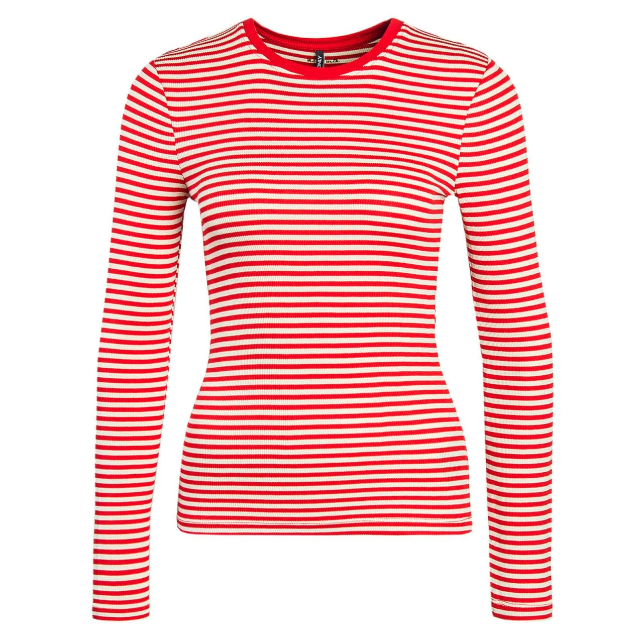 ONLY Damen Longsleeve - Maja Stripe - High Risk Red 4 ONLY Damen Longsleeve - Maja Stripe - High Risk Red – Bild 2