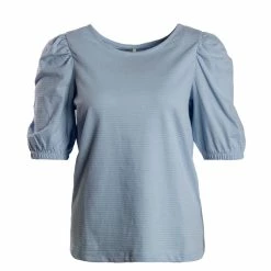 ONLY Damen T-Shirt - Alenna Short Sleeve - Blue