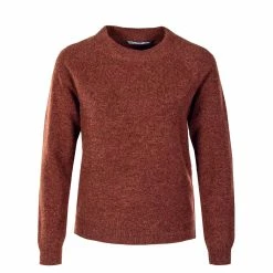 ONLY Damen Longsleeve - Rica Life Knit - Mineral Red