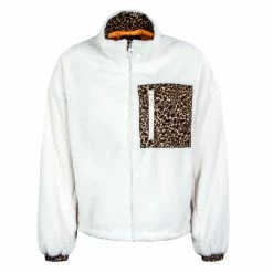 Alternative view of ONLY Damen Jacke - Elvira Mix Teddy - Sea Salt