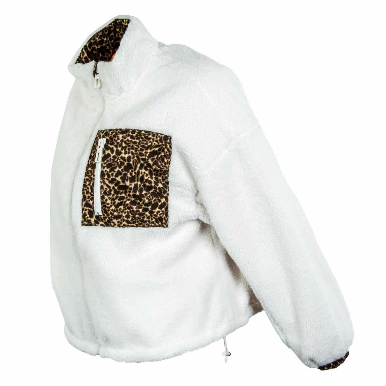 ONLY Damen Jacke - Elvira Mix Teddy - Sea Salt 5 ONLY Damen Jacke - Elvira Mix Teddy - Sea Salt – Bild 3