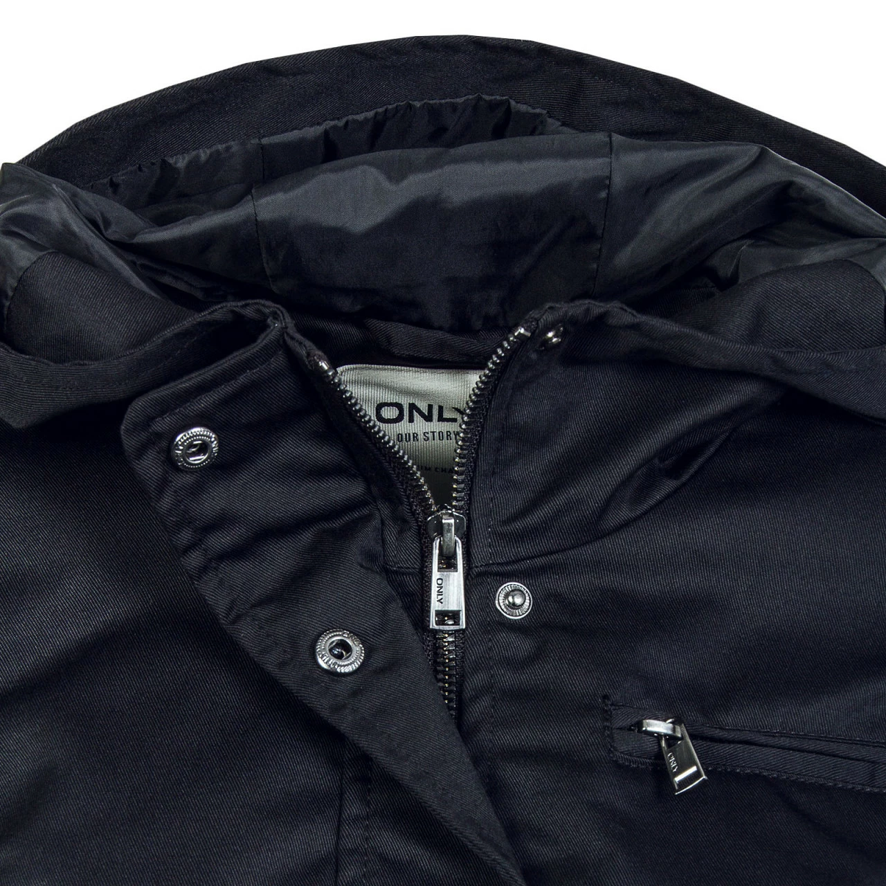 ONLY Damen Jacke - Lorca Canvas Parka - Black 7 ONLY Damen Jacke - Lorca Canvas Parka - Black – Bild 6
