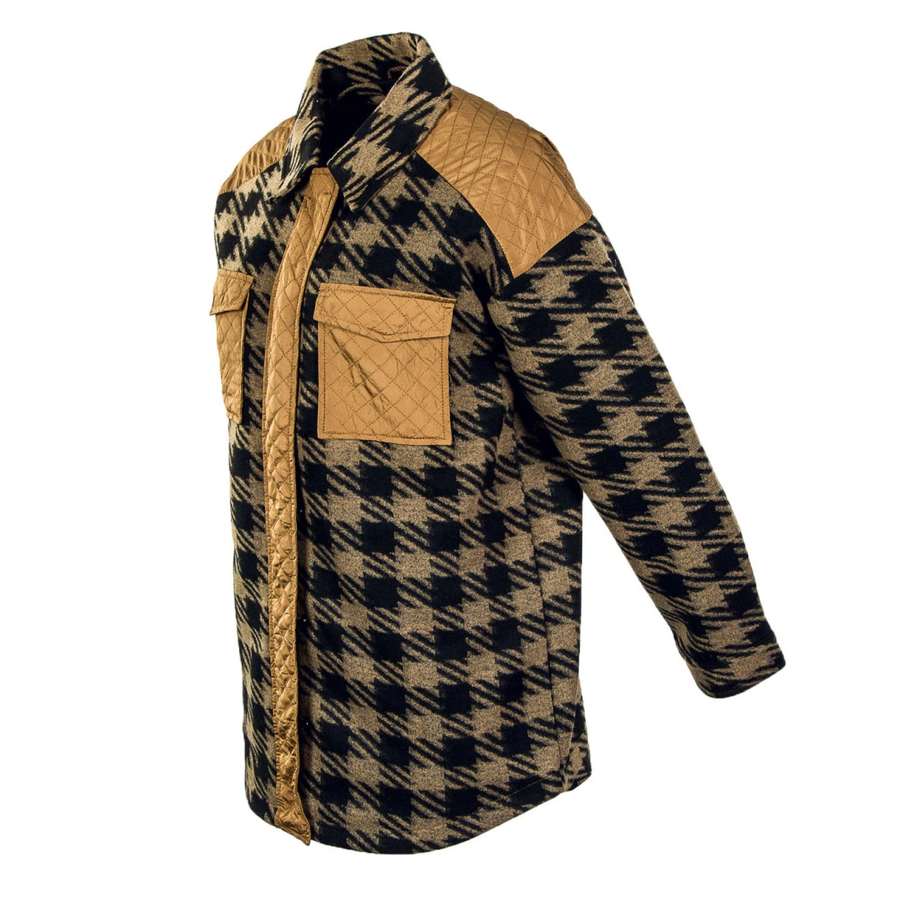 ONLY Damen Hemdjacke - Selma Quilt Mix Shacket - Coconut Black 5 ONLY Damen Hemdjacke - Selma Quilt Mix Shacket - Coconut Black – Bild 3