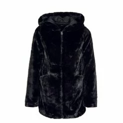 ONLY Damen Jacke - Malou Faux Fur - Black