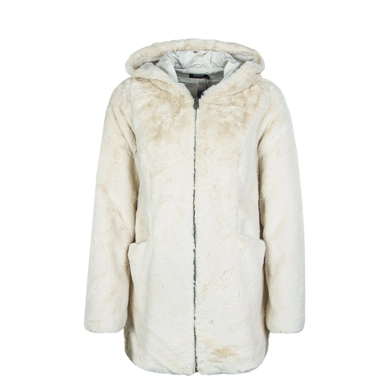 ONLY Damen Jacke - Malou Faux Fur - Pumice Stone 3 ONLY Damen Jacke - Malou Faux Fur - Pumice Stone