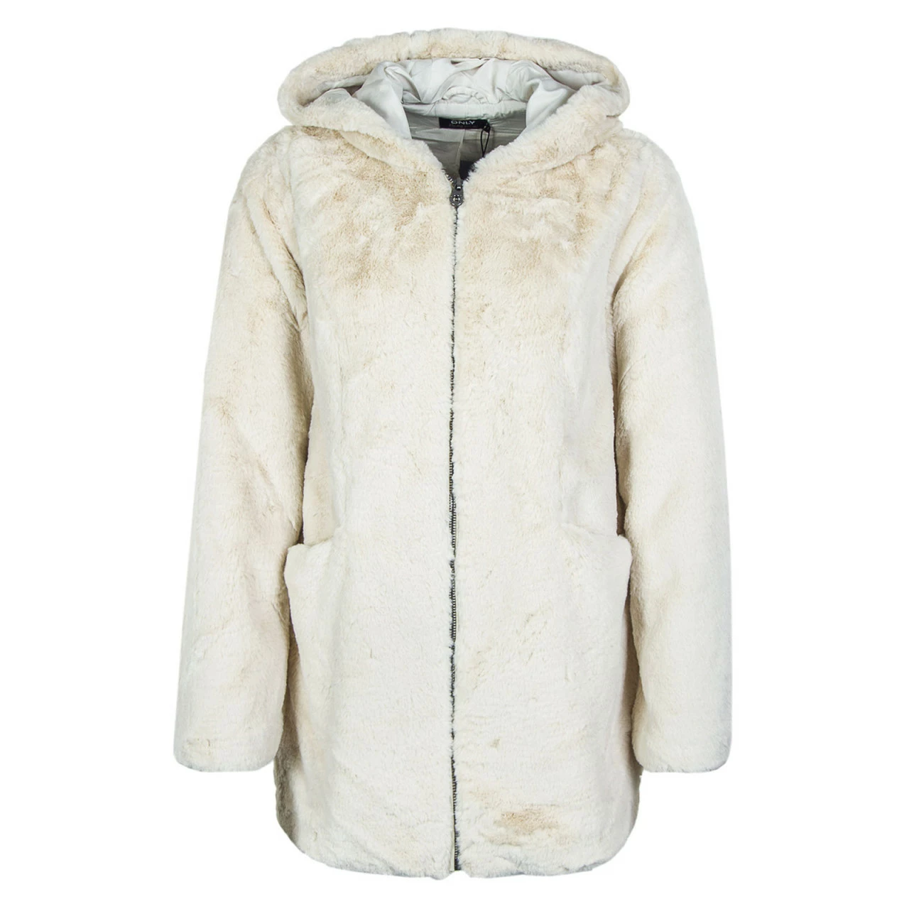 ONLY Damen Jacke - Malou Faux Fur - Pumice Stone 4 ONLY Damen Jacke - Malou Faux Fur - Pumice Stone – Bild 2