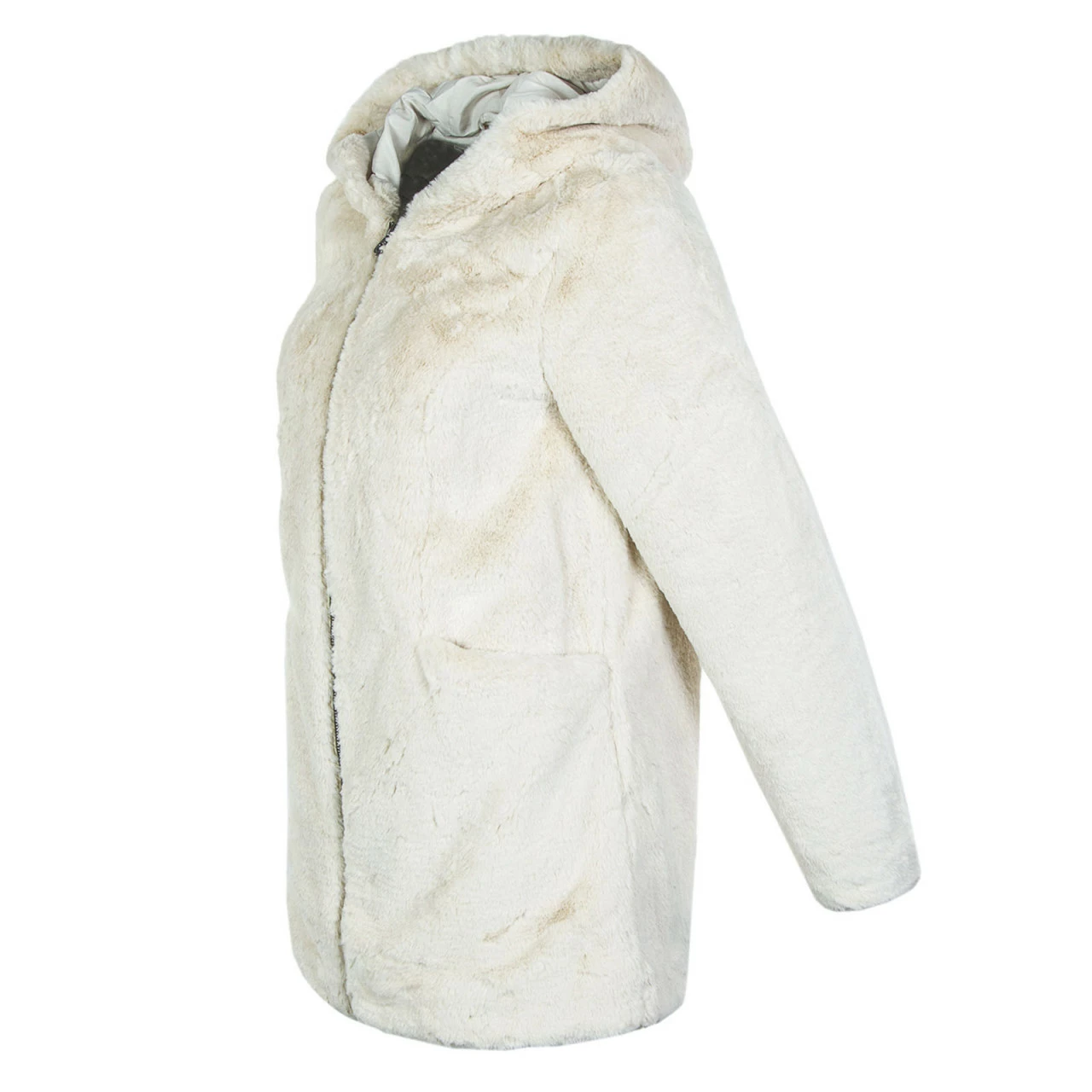 ONLY Damen Jacke - Malou Faux Fur - Pumice Stone 5 ONLY Damen Jacke - Malou Faux Fur - Pumice Stone – Bild 3