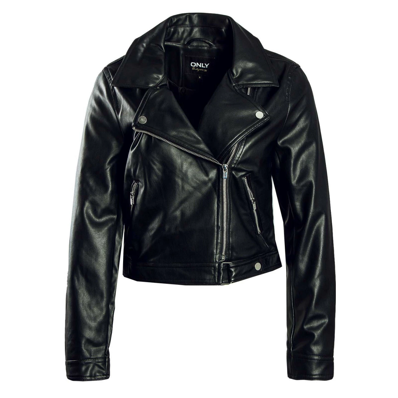 ONLY Damen Jacke - Best Faux Leather Biker - Black 4 ONLY Damen Jacke - Best Faux Leather Biker - Black – Bild 2