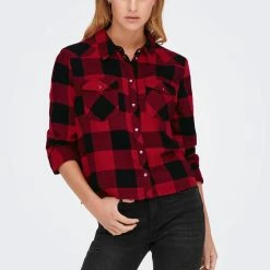Only Karobluse »ONLNEW ROCK IT LS CHECK SHIRT WVN«