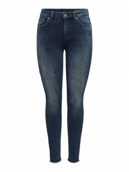 ONLY Jeans ONLBLUSH LIFE MID SK ANK RAW REA409, Blue Black Denim 7 ONLY Jeans ONLBLUSH LIFE MID SK ANK RAW REA409, Blue Black Denim – Bild 5