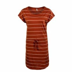 ONLY Damen Kleid - May Life - Arabian / Spice / Stripe / White