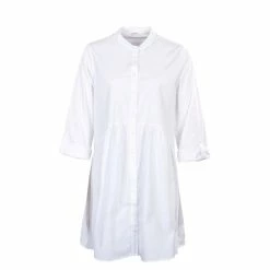 ONLY Damen Kleid - Ditte 3/4 Shirt - White