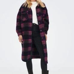 Only Hemdjacke »ONLANDREA X-LONG SHACKET« In Maxilänge