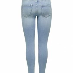 Alternative view of ONLY Jeans ONLBLUSH MID SK ANK RAW DNM REA306, Light Blue Denim
