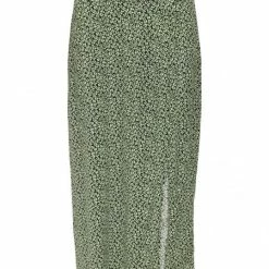 ONLY Rock ONLPIPER MIDI SLIT SKIRT PTM, White Grape/Ditsy Flower