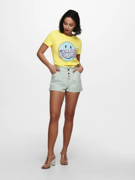 ONLY T-Shirt Halbarm ONLSMILEY LIFE REG S/S TOP BOX JRS, Sunshine/FOLLOW 7 ONLY T-Shirt Halbarm ONLSMILEY LIFE REG S/S TOP BOX JRS, Sunshine/FOLLOW – Bild 5