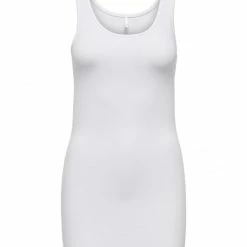 ONLY Top ONLLIVE LOVE LIFE S/L LONG TANK TOP, WHITE