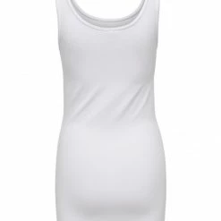 Alternative view of ONLY Top ONLLIVE LOVE LIFE S/L LONG TANK TOP, WHITE