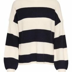 ONLY Pullover ONLATIA L/S STRIPE PULLOVER KNT NOO, Kentucky Blue/Whitecap Mel/Surf Sp
